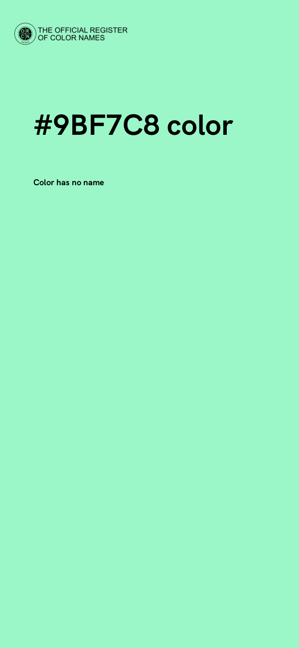 #9BF7C8 color image