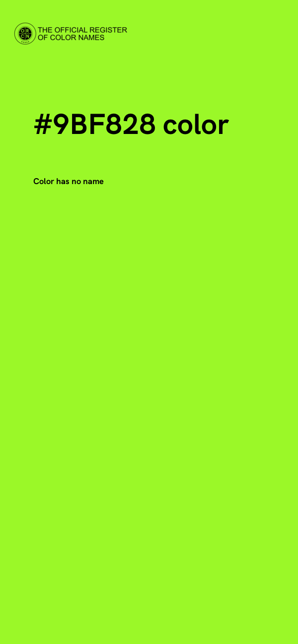 #9BF828 color image