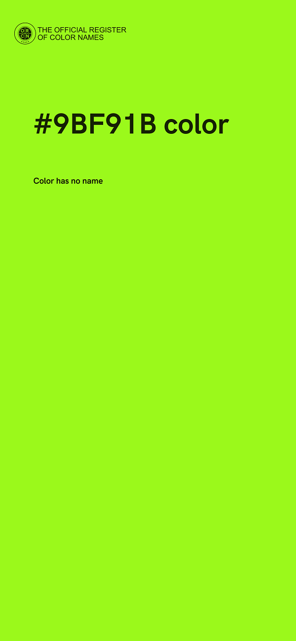 #9BF91B color image