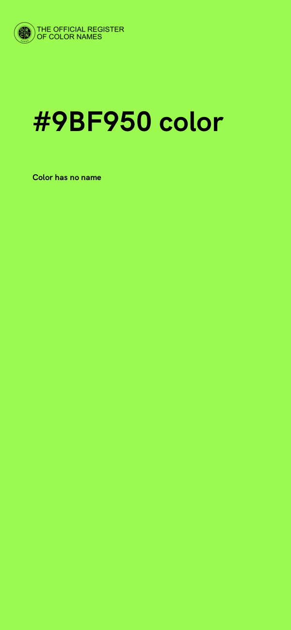 #9BF950 color image