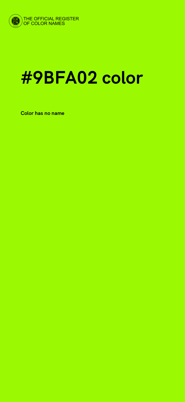 #9BFA02 color image