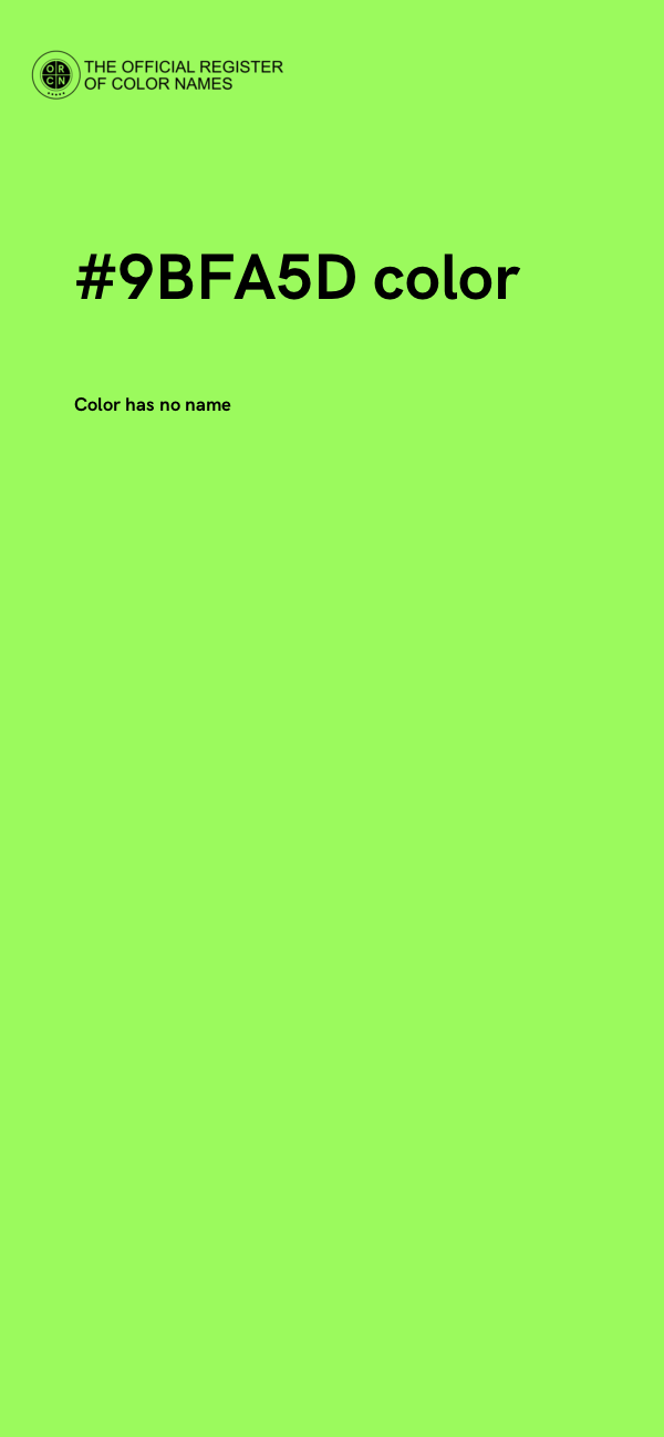 #9BFA5D color image