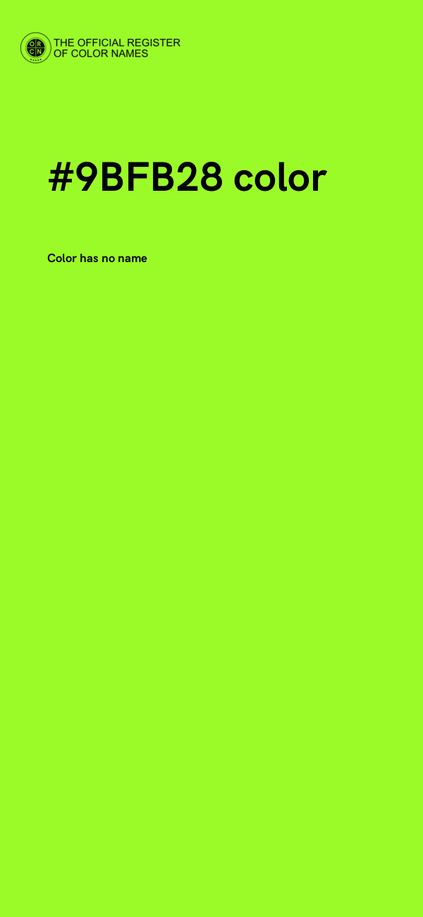 #9BFB28 color image