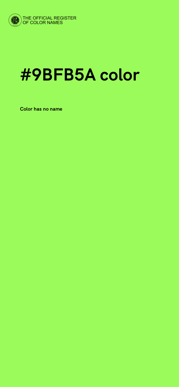 #9BFB5A color image