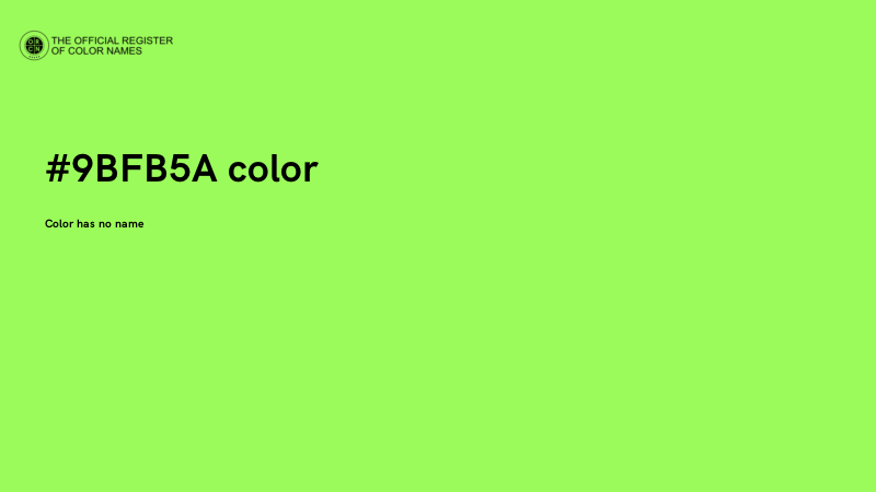 #9BFB5A color image