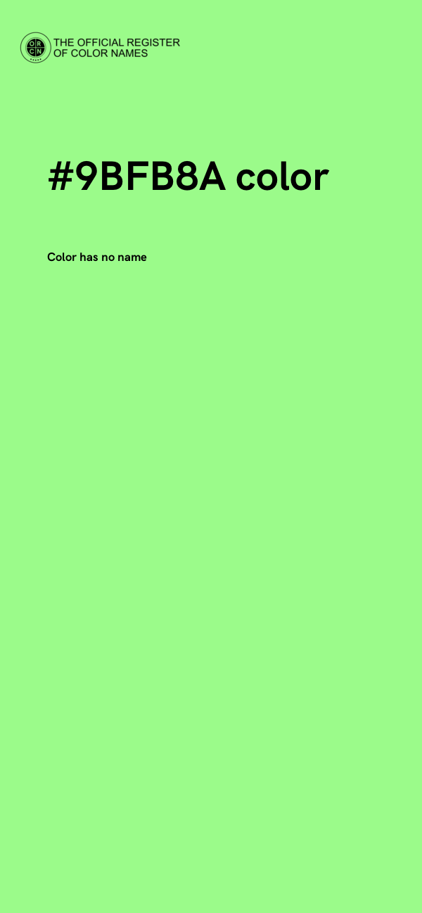 #9BFB8A color image