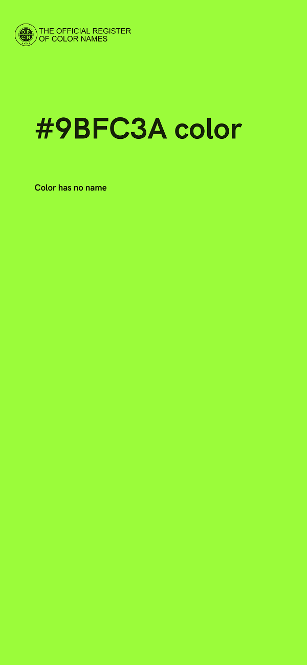 #9BFC3A color image