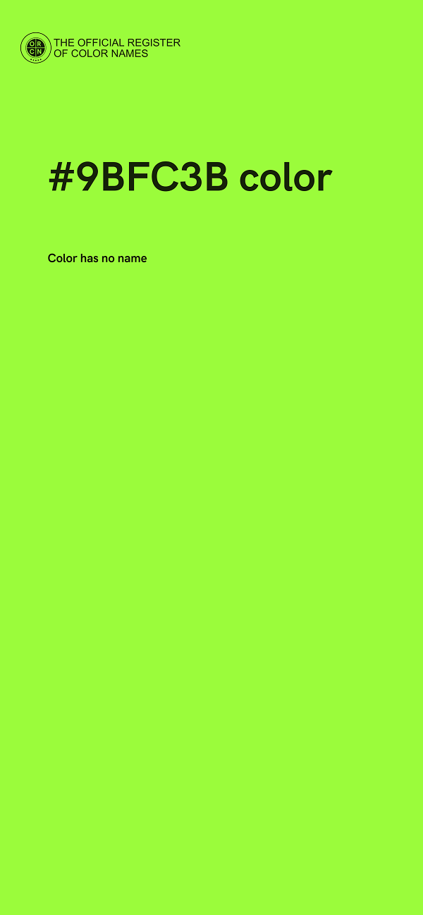 #9BFC3B color image