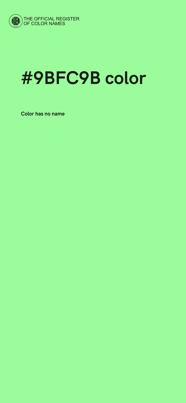 #9BFC9B color image