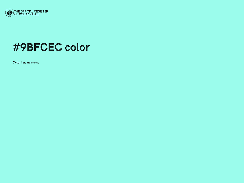 #9BFCEC color image