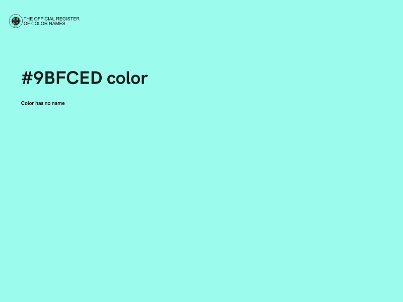 #9BFCED color image