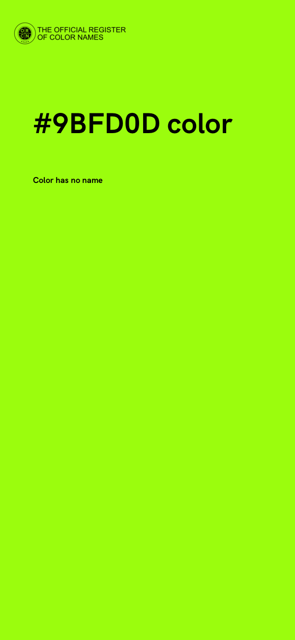#9BFD0D color image