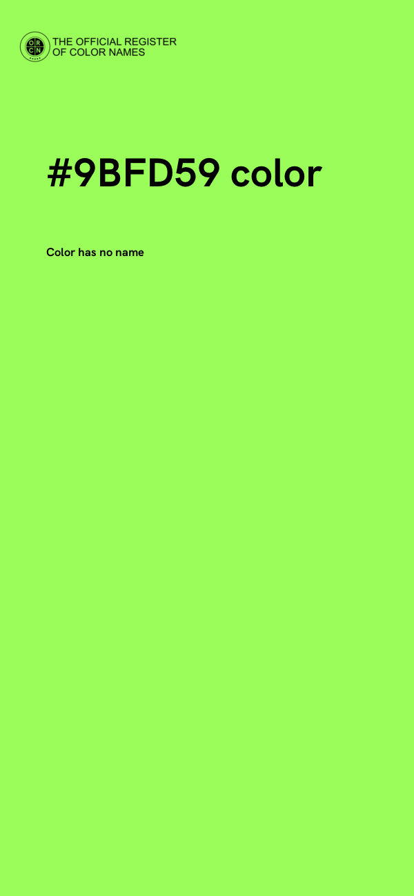 #9BFD59 color image
