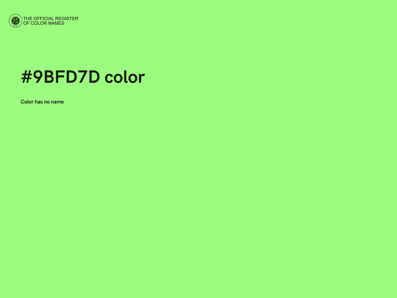 #9BFD7D color image