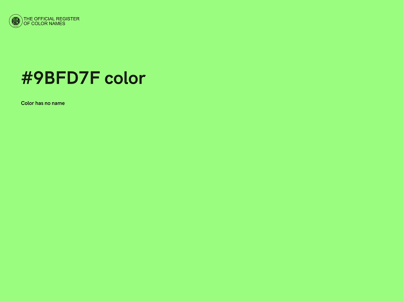 #9BFD7F color image