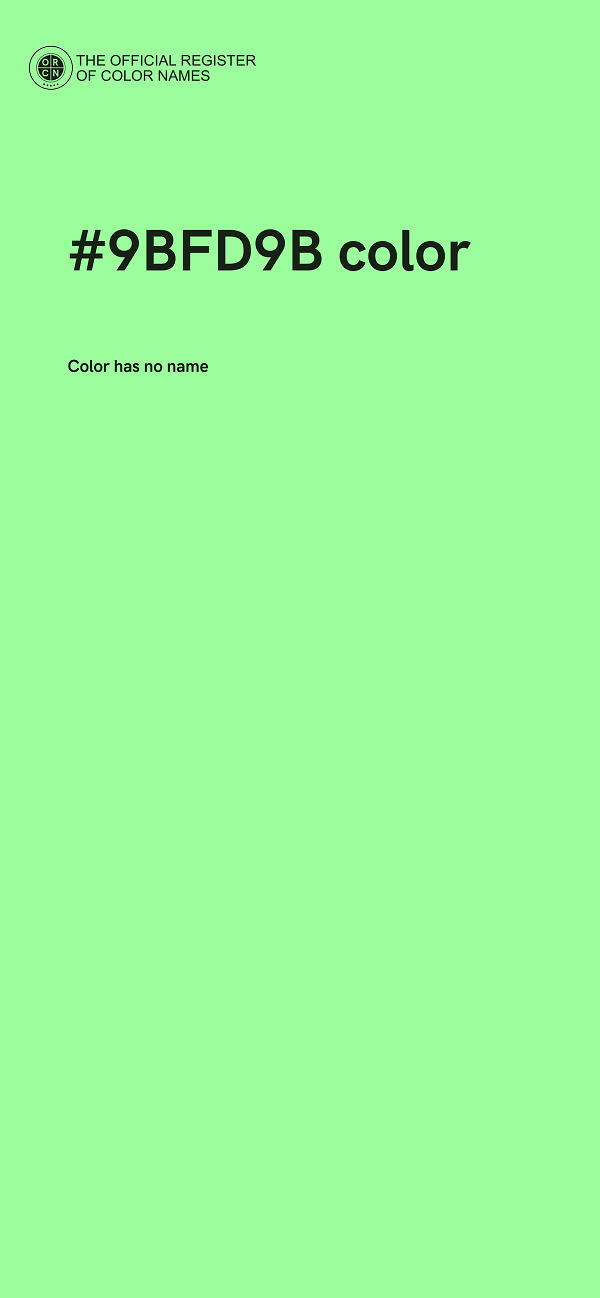 #9BFD9B color image