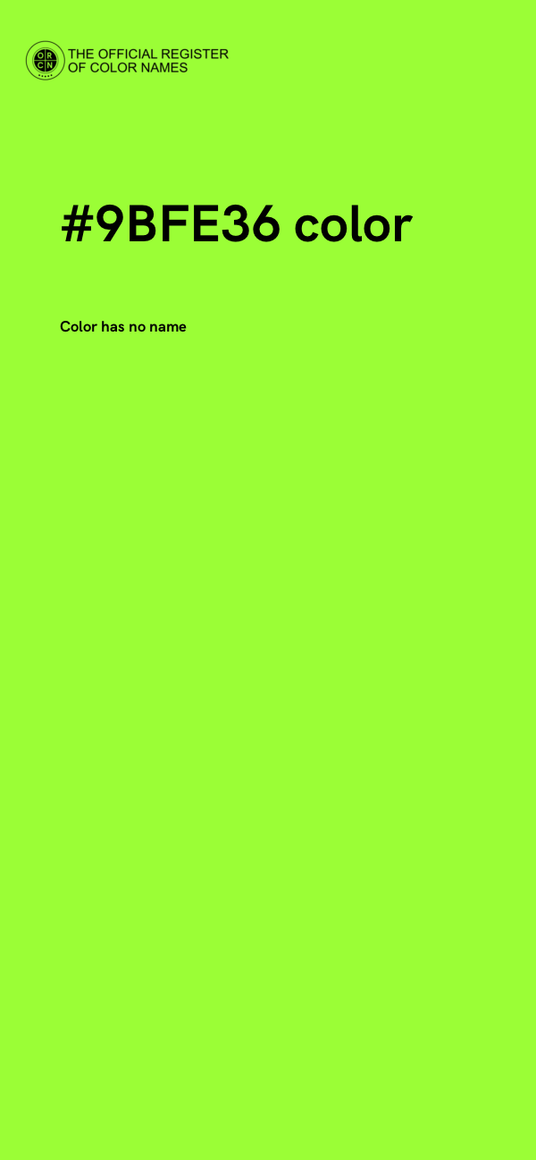 #9BFE36 color image