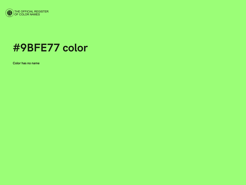#9BFE77 color image