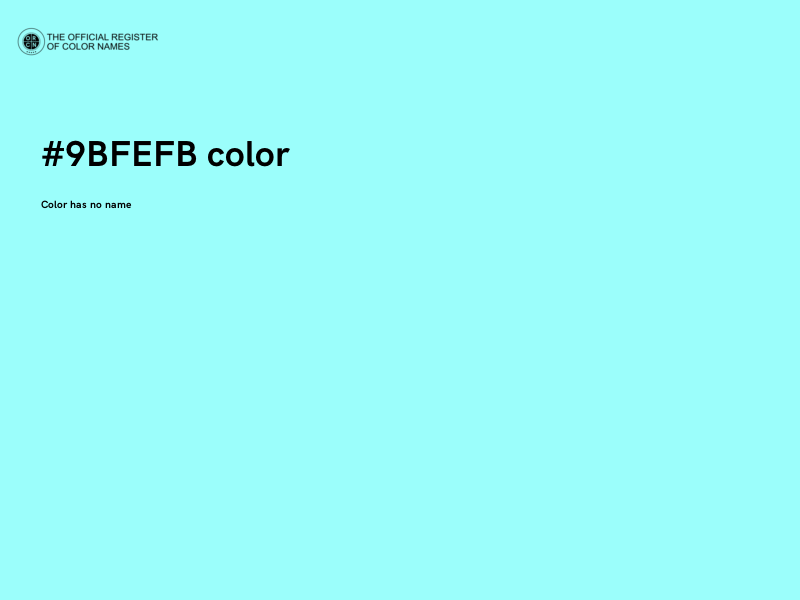 #9BFEFB color image