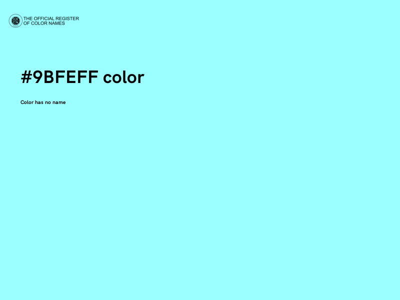 #9BFEFF color image