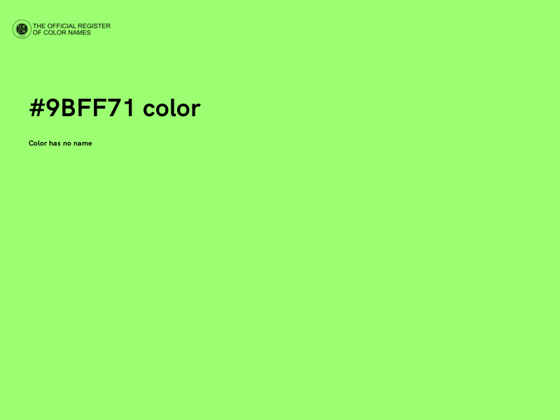 #9BFF71 color image
