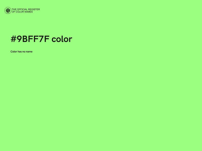 #9BFF7F color image