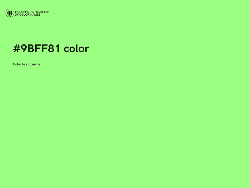 #9BFF81 color image