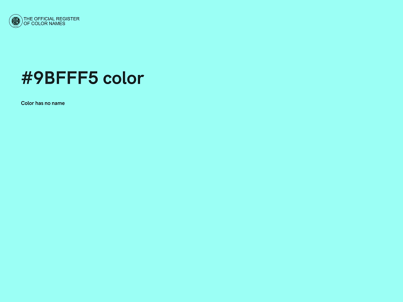 #9BFFF5 color image