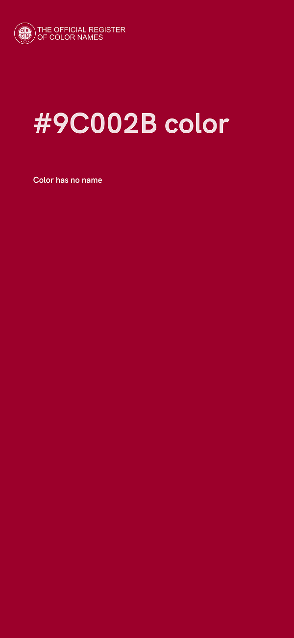 #9C002B color image