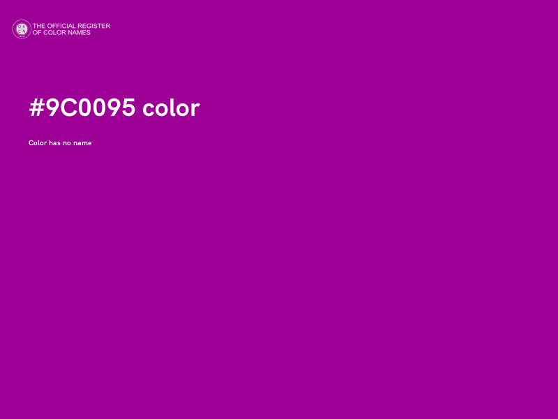 #9C0095 color image