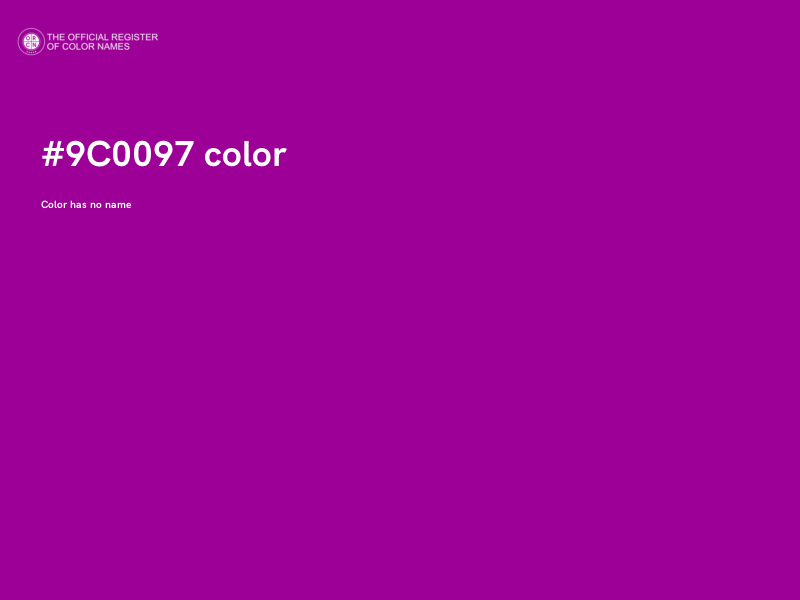 #9C0097 color image