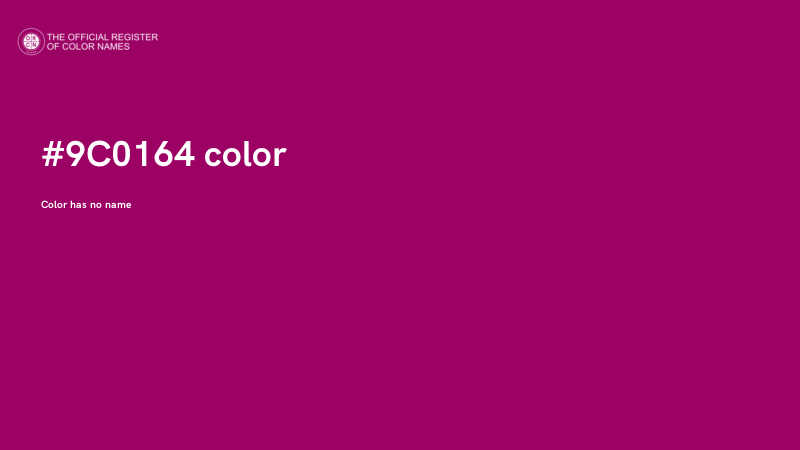 #9C0164 color image