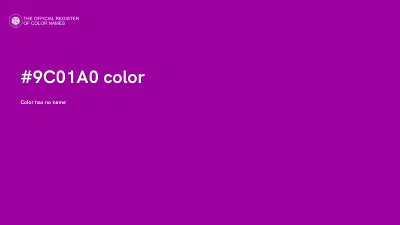 #9C01A0 color image