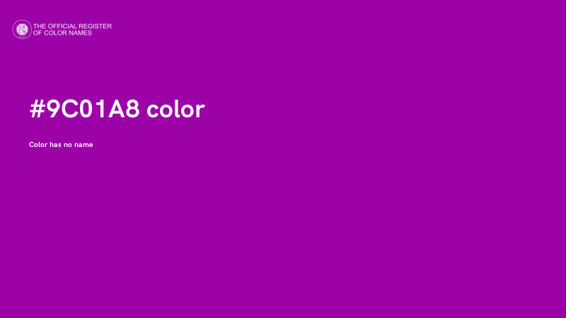 #9C01A8 color image