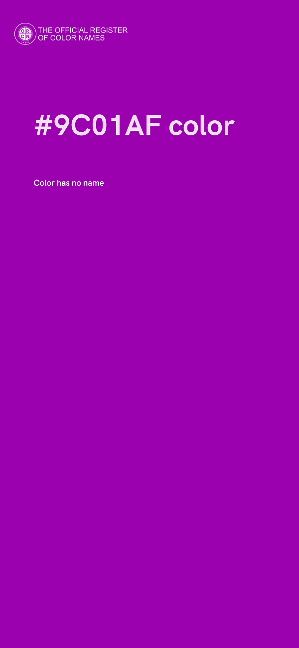 #9C01AF color image