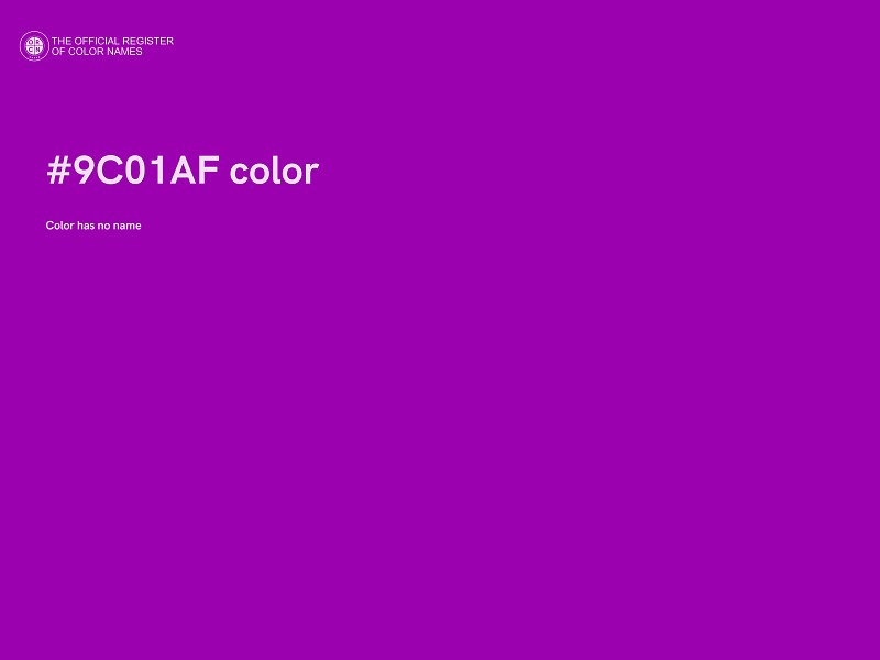 #9C01AF color image