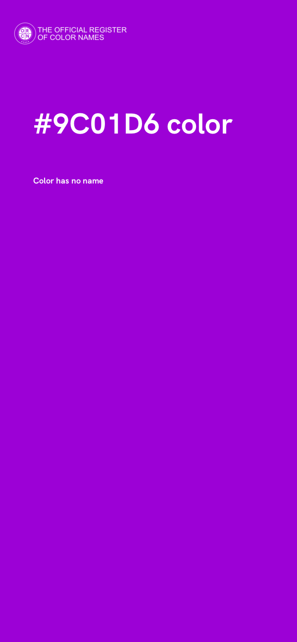 #9C01D6 color image