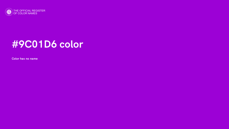 #9C01D6 color image