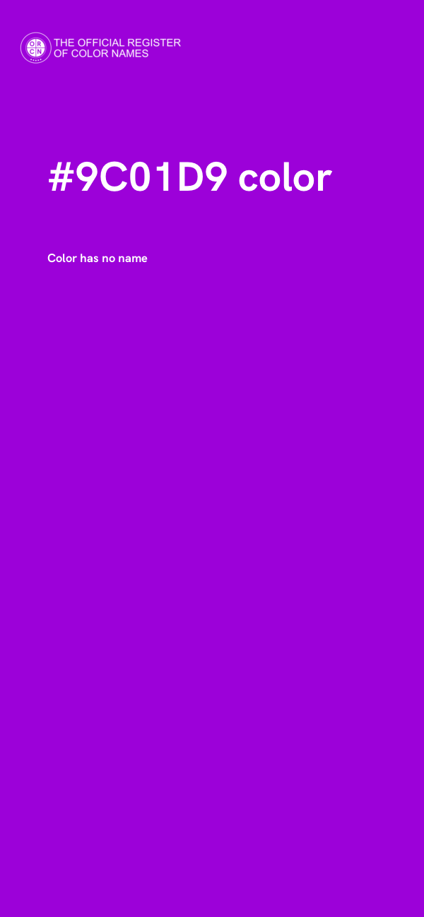 #9C01D9 color image