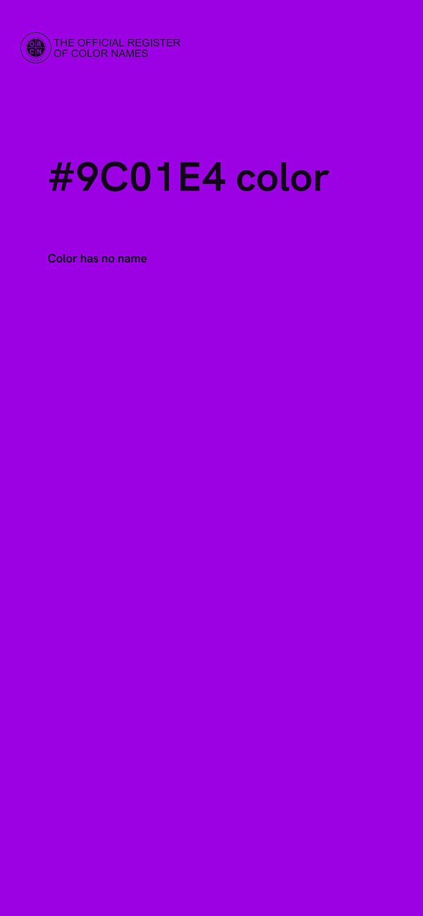 #9C01E4 color image
