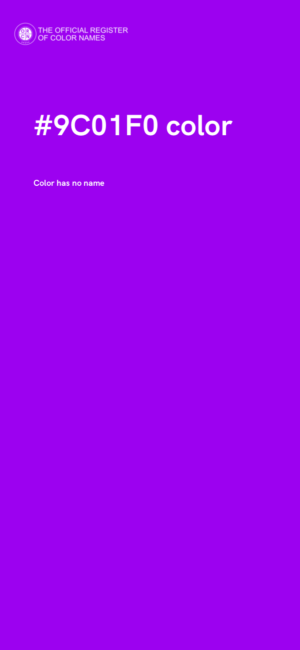 #9C01F0 color image
