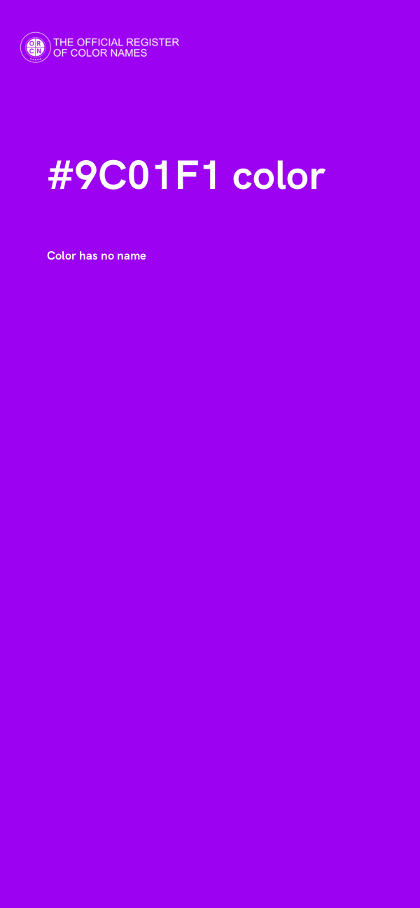 #9C01F1 color image