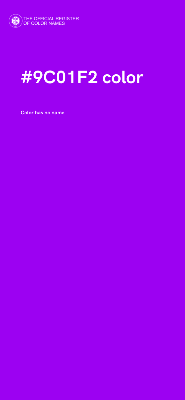#9C01F2 color image