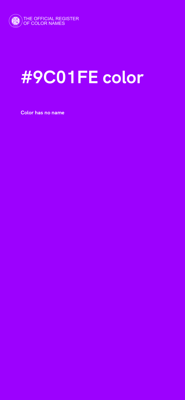 #9C01FE color image