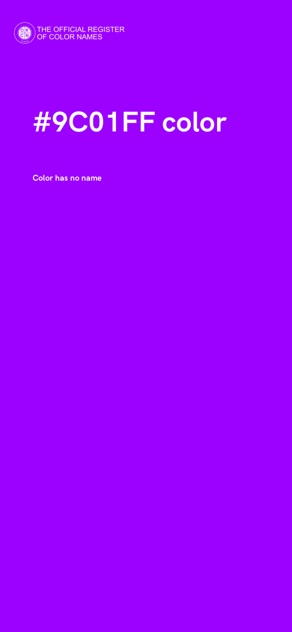 #9C01FF color image