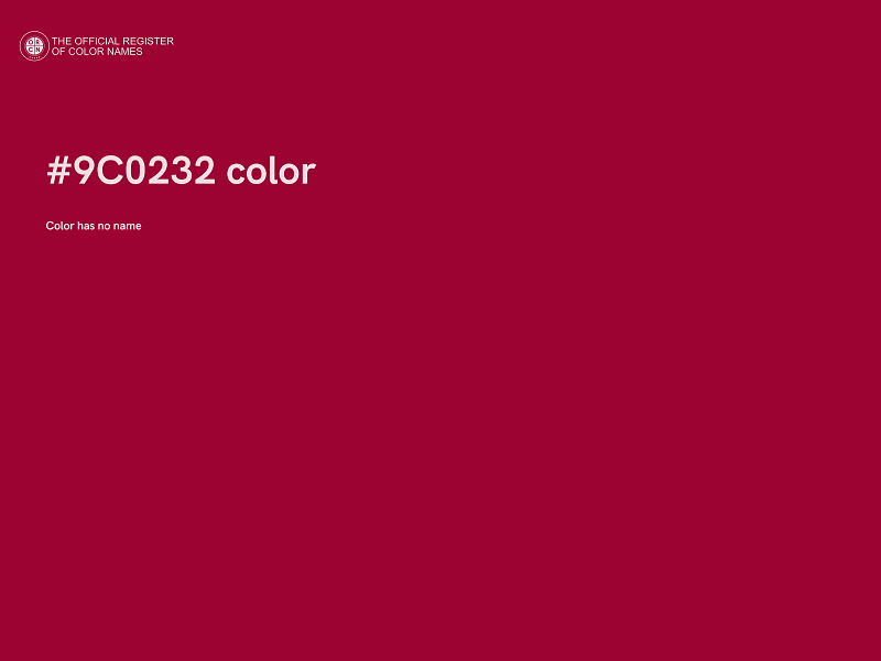 #9C0232 color image