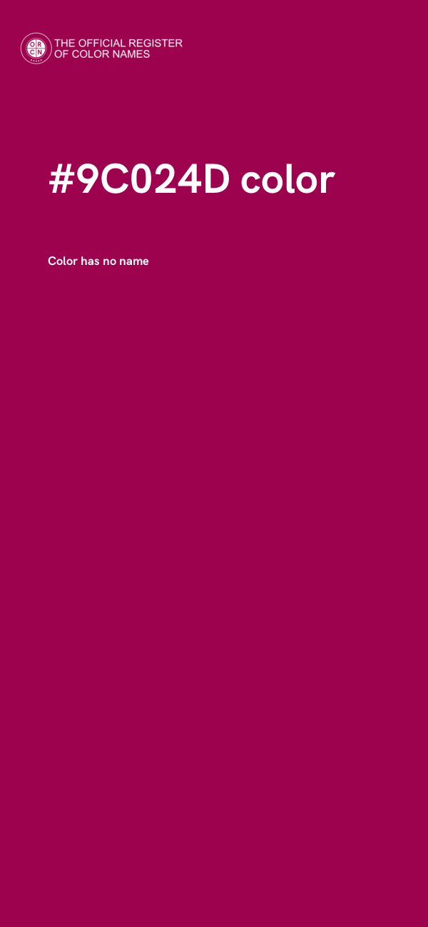 #9C024D color image