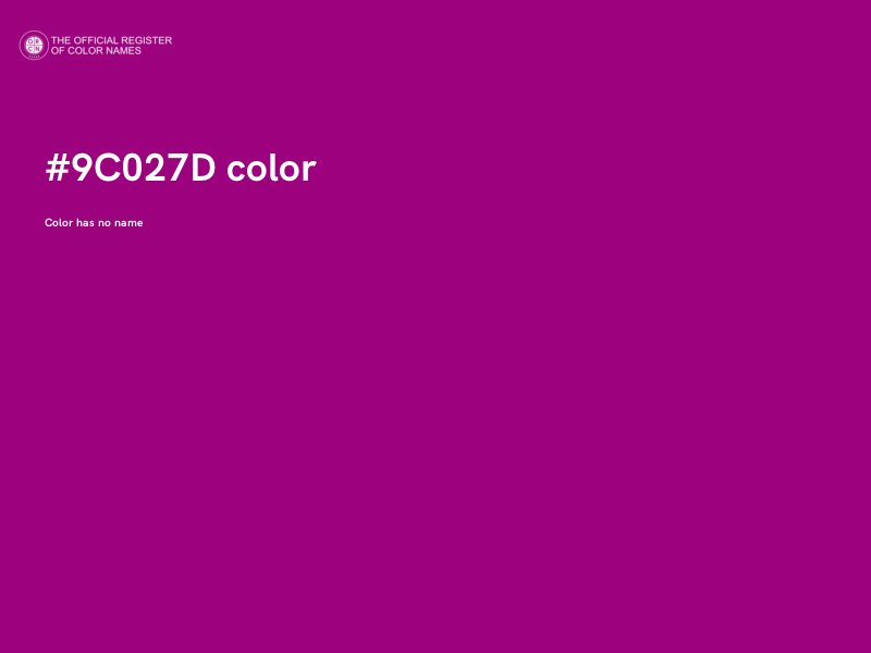 #9C027D color image