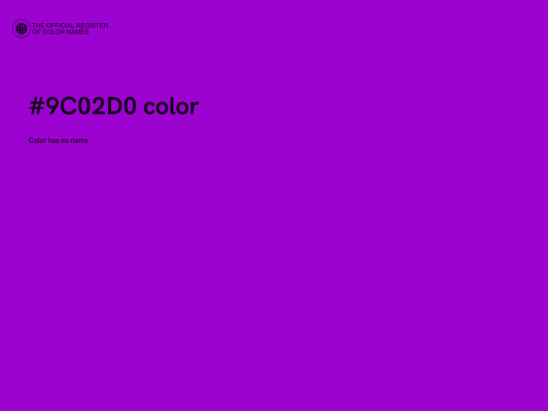 #9C02D0 color image