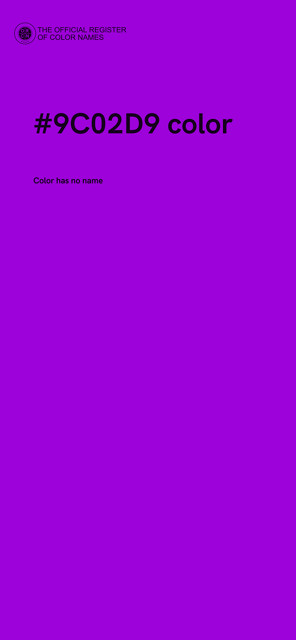 #9C02D9 color image